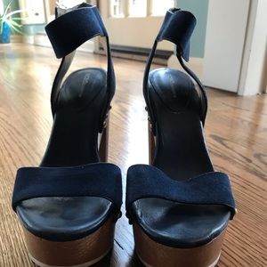 BCBG wooden heels